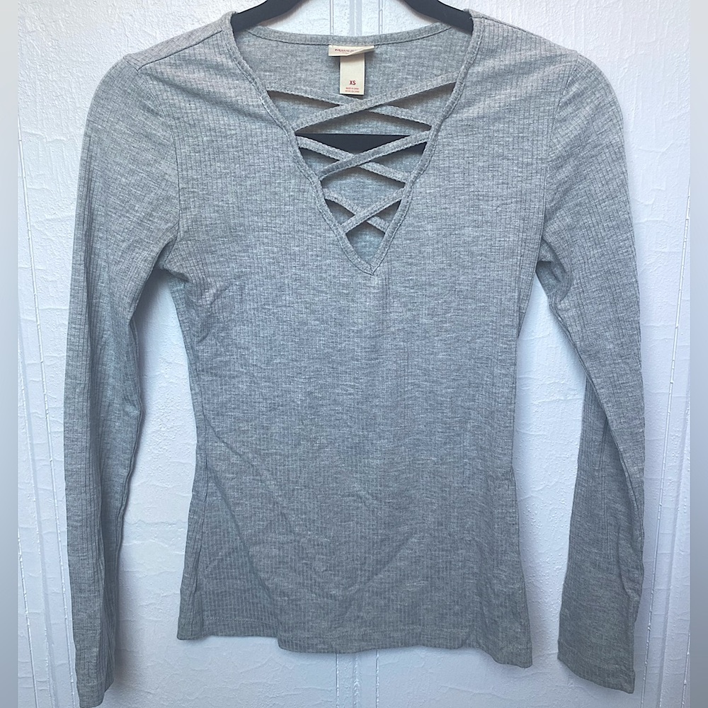 Mossimo Ribbed Long Sleeve | XS